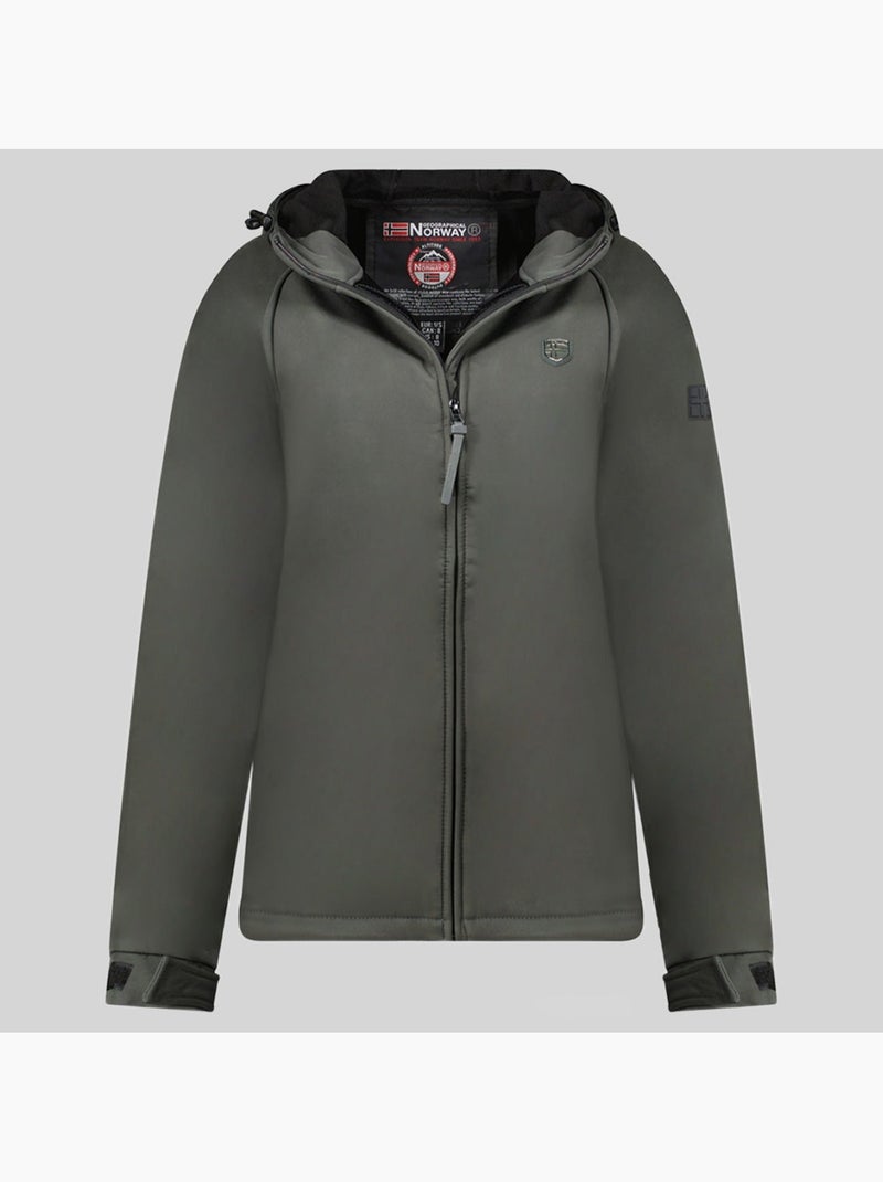 Giacca softshell con cappuccio tamilatal – geographical norway Grigio scuro - Kiabi