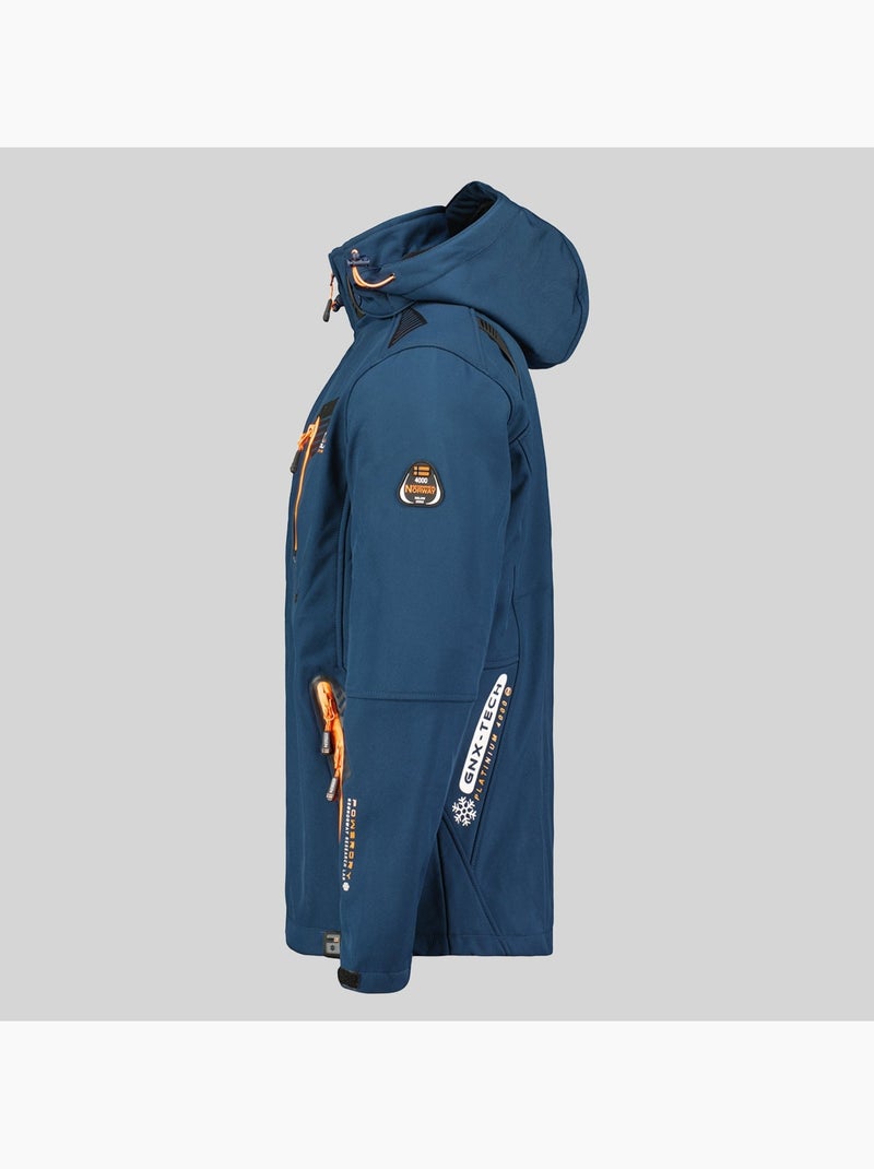 Giacca softshell con cappuccio tanada – geographical norway Blu marino - Kiabi
