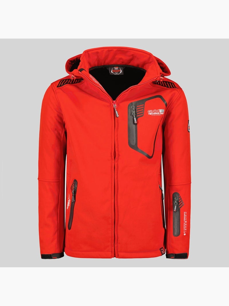 Giacca softshell con cappuccio tanada – geographical norway Rosso - Kiabi