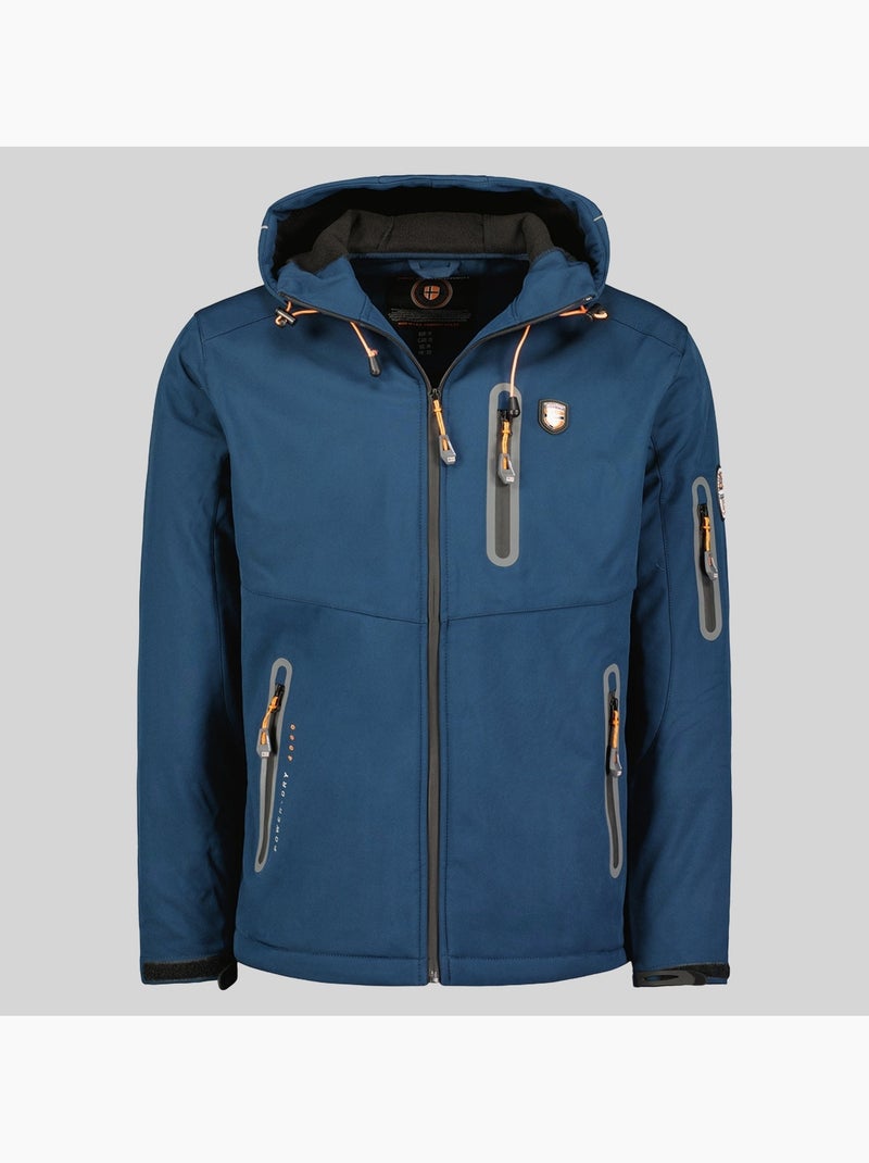 Giacca softshell con cappuccio taxillus – geographical norway Blu marino - Kiabi