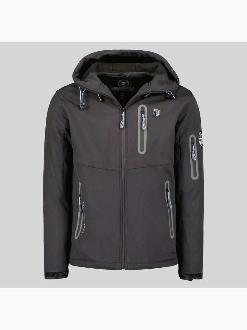 Giacca softshell con cappuccio taxillus – geographical norway Grigio scuro - Kiabi