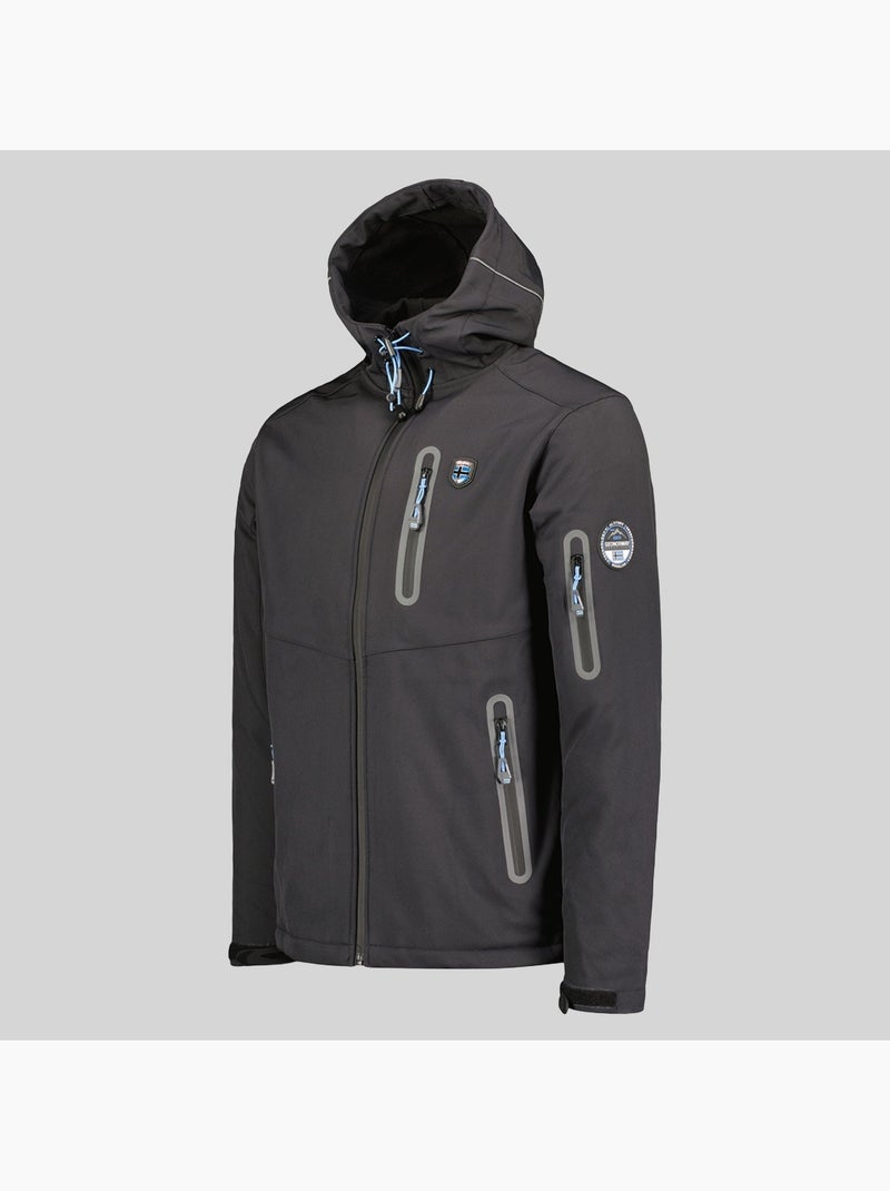 Giacca softshell con cappuccio taxillus – geographical norway Grigio scuro - Kiabi