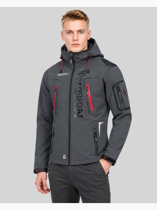 Giacca softshell con cappuccio techno dark – geographical norway - Kiabi Giacca softshell con cappuccio techno dark – geographical norway - Kiabi