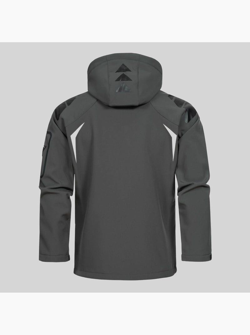 Giacca softshell con cappuccio techno dark – geographical norway Grigio rosso - Kiabi