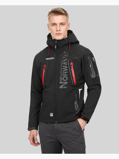 Giacca softshell con cappuccio techno dark – geographical norway - Kiabi Giacca softshell con cappuccio techno dark – geographical norway - Kiabi