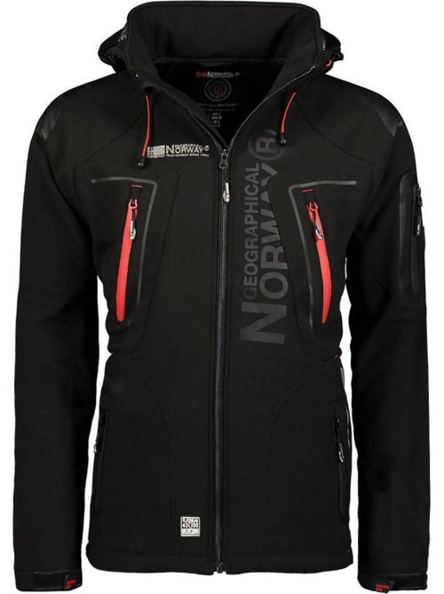 Giacca softshell con cappuccio techno dark – geographical norway - Kiabi Giacca softshell con cappuccio techno dark – geographical norway - Kiabi