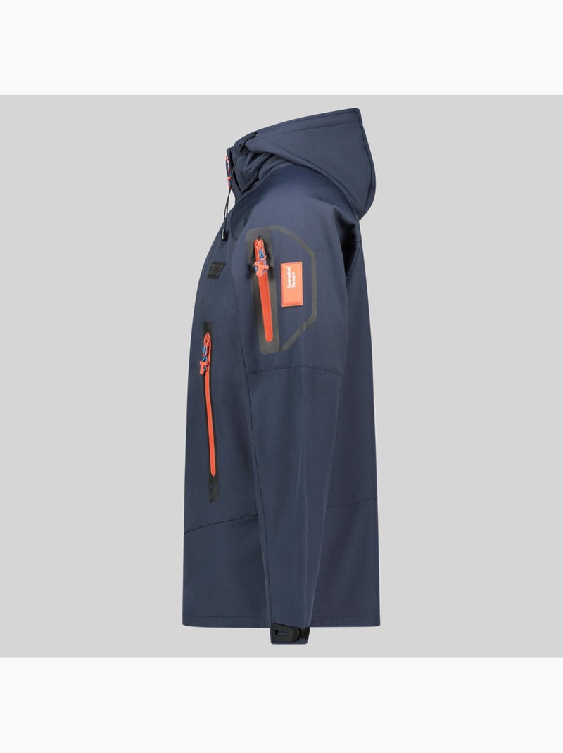 Giacca softshell con cappuccio tezip – geographical norway Blu marino - Kiabi