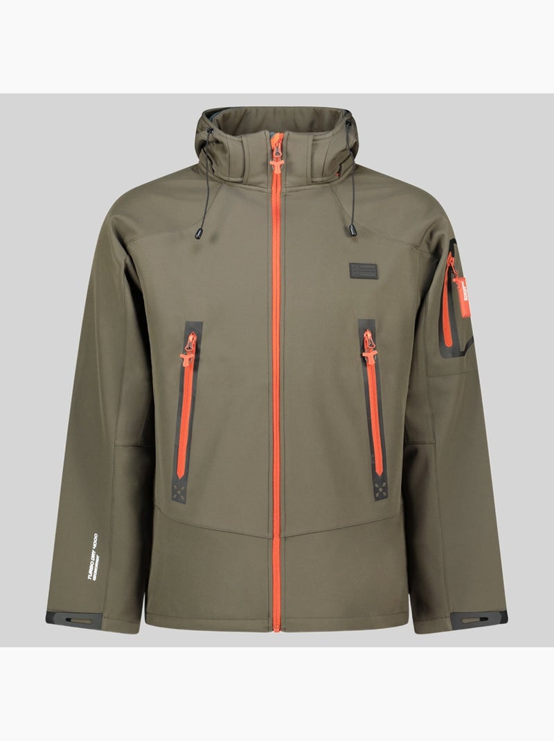 Giacca softshell con cappuccio tezip – geographical norway Cachi - Kiabi