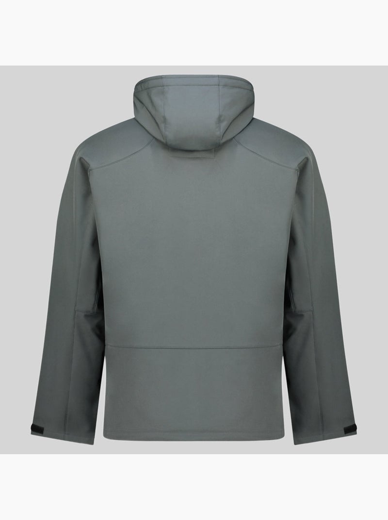 Giacca softshell con cappuccio tezip – geographical norway Grigio scuro - Kiabi