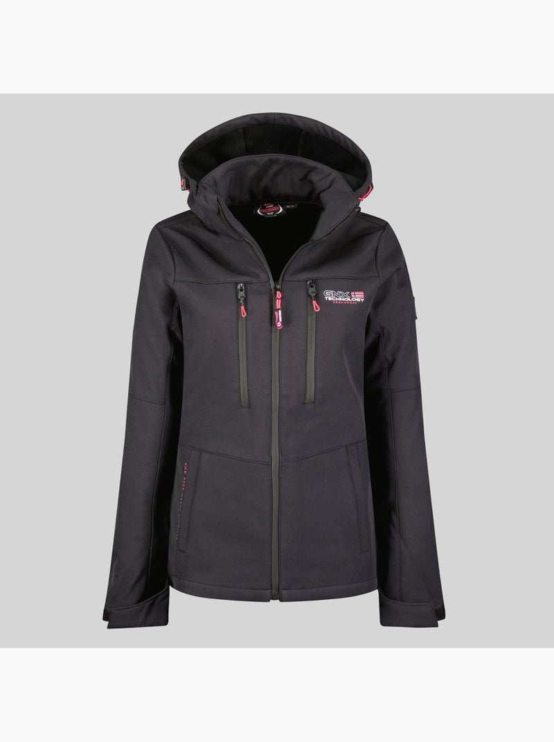 Giacca softshell con cappuccio timmex – geographical norway Blu marino - Kiabi