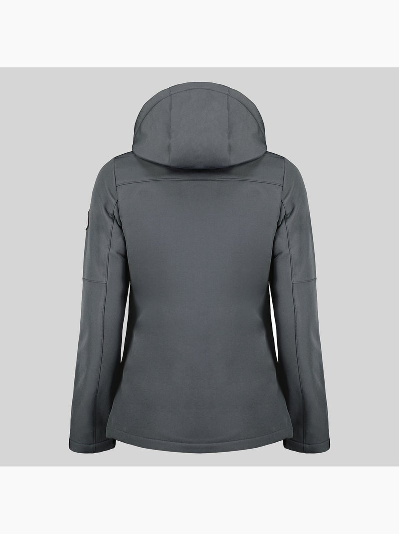Giacca softshell con cappuccio timmex – geographical norway Grigio scuro - Kiabi