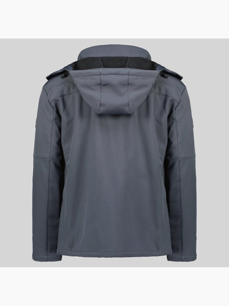 Giacca softshell con cappuccio timmex – geographical norway Grigio scuro - Kiabi