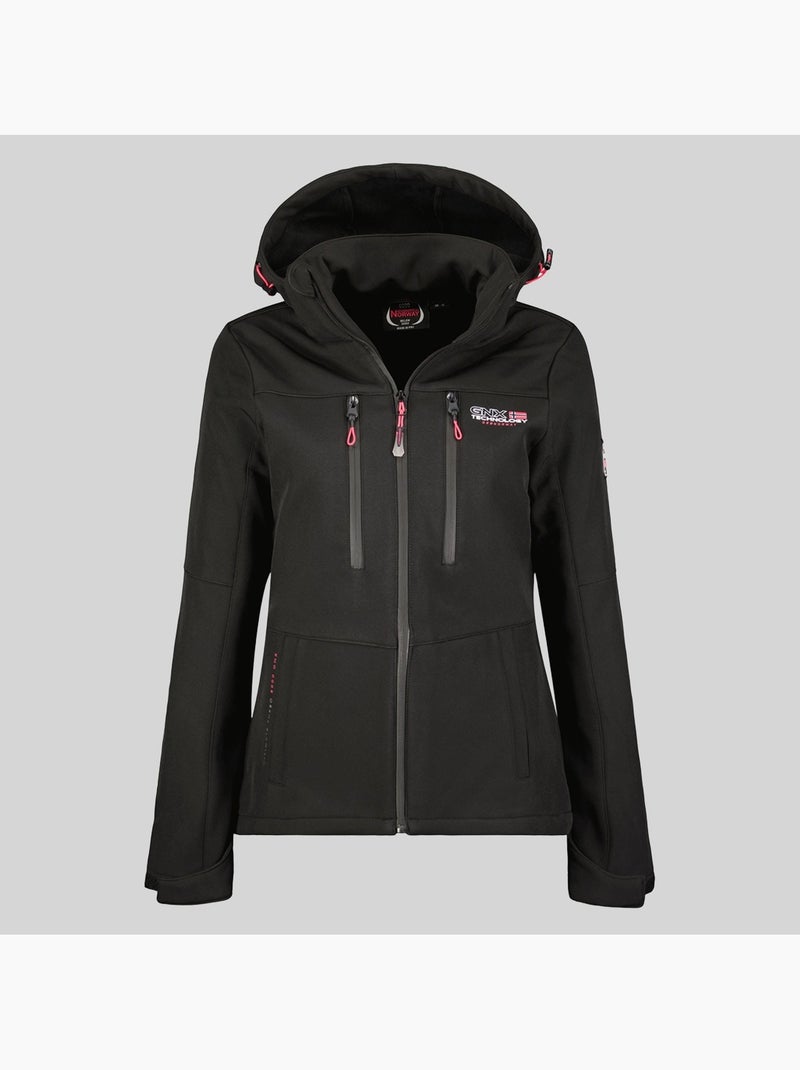 Giacca softshell con cappuccio timmex – geographical norway Nero - Kiabi