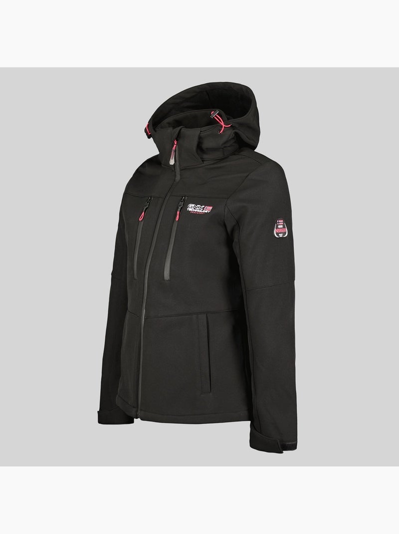 Giacca softshell con cappuccio timmex – geographical norway Nero - Kiabi