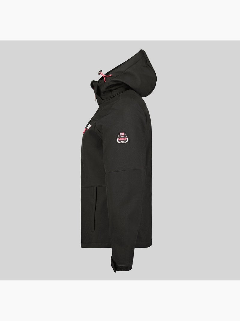 Giacca softshell con cappuccio timmex – geographical norway Nero - Kiabi