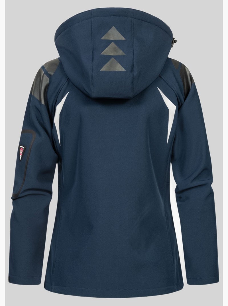 Giacca softshell con cappuccio tislande femme – geographical norway Blu Rosa - Kiabi