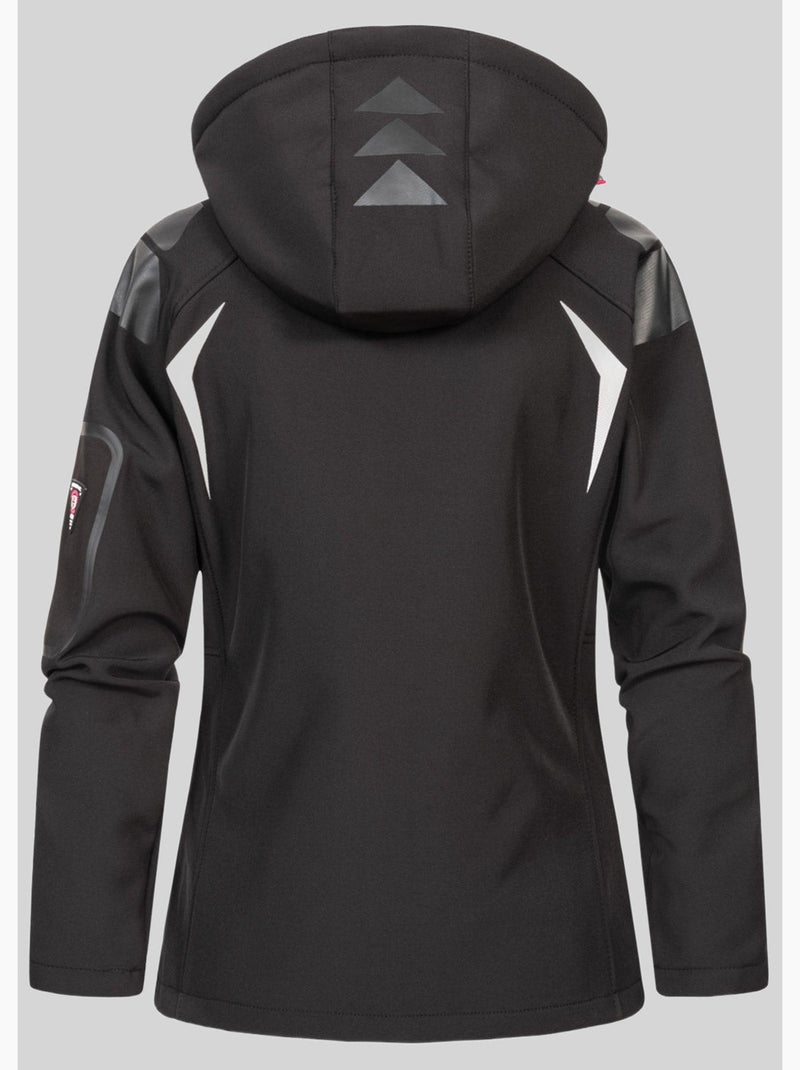Giacca softshell con cappuccio tislande femme – geographical norway Nero Rosa - Kiabi