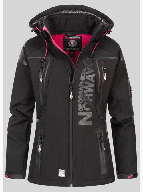 Giacca softshell con cappuccio tislande femme – geographical norway - Kiabi