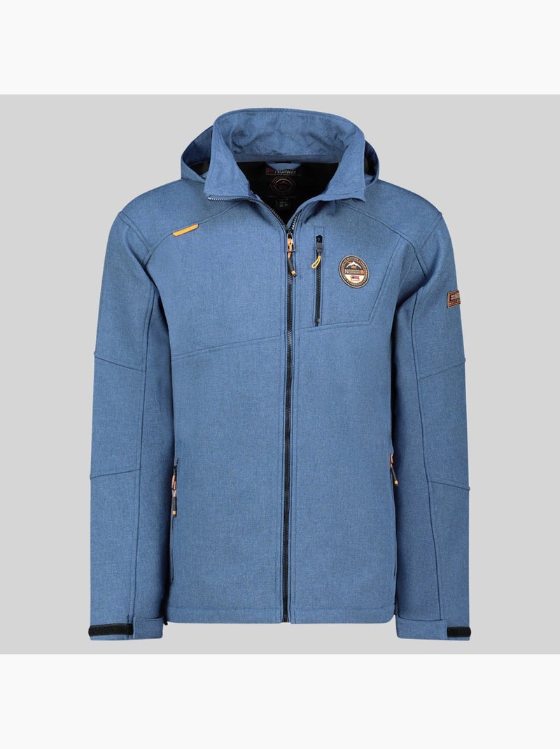 Giacca softshell con cappuccio tolympia – geographical norway Blu - Kiabi