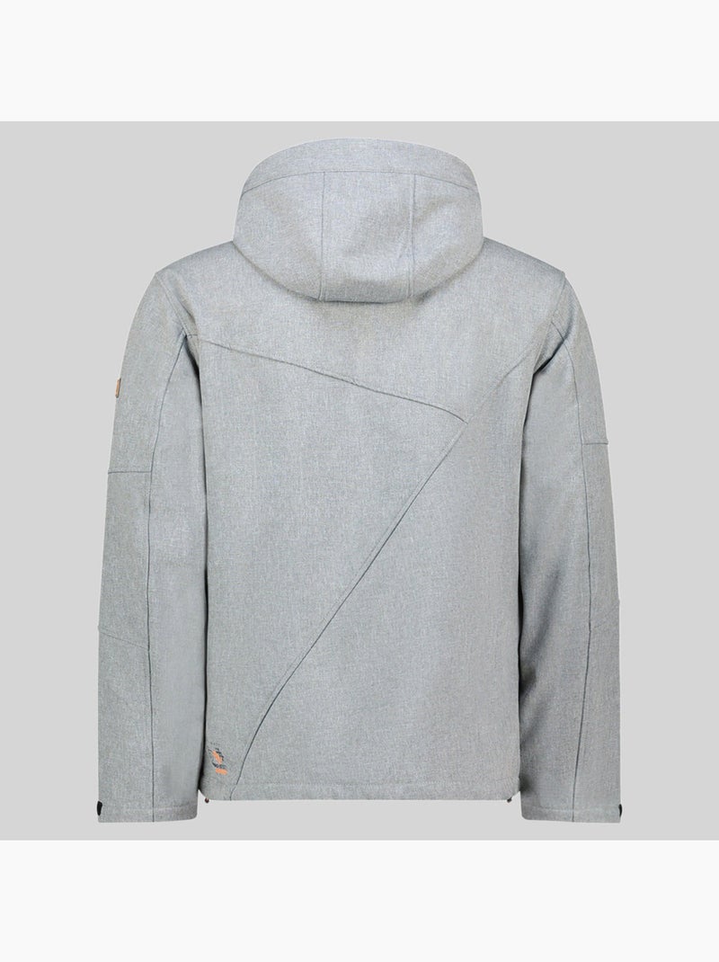 Giacca softshell con cappuccio tolympia – geographical norway Grigio chiaro - Kiabi
