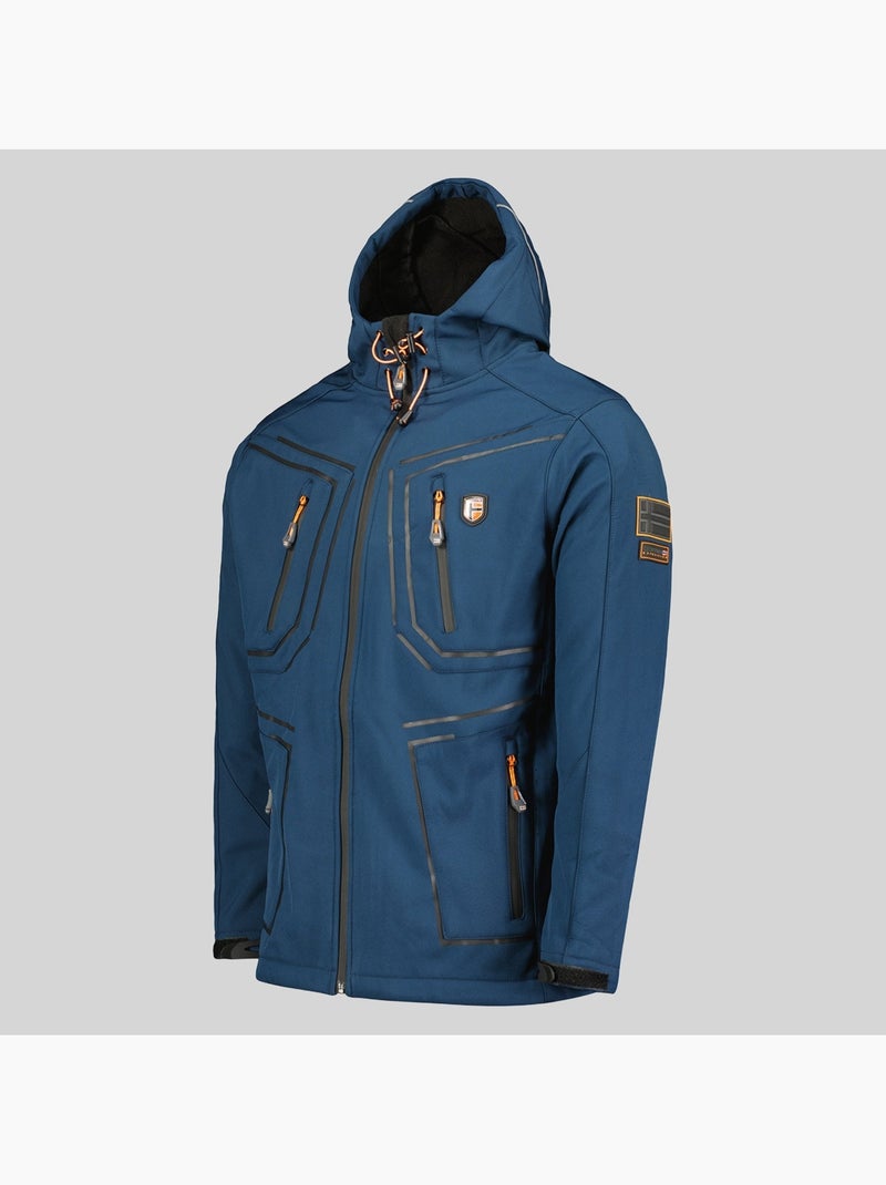 Giacca softshell con cappuccio topere – geographical norway Blu marino - Kiabi