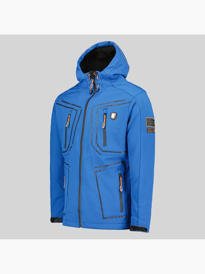 Giacca softshell con cappuccio topere – geographical norway Blu reale - Kiabi