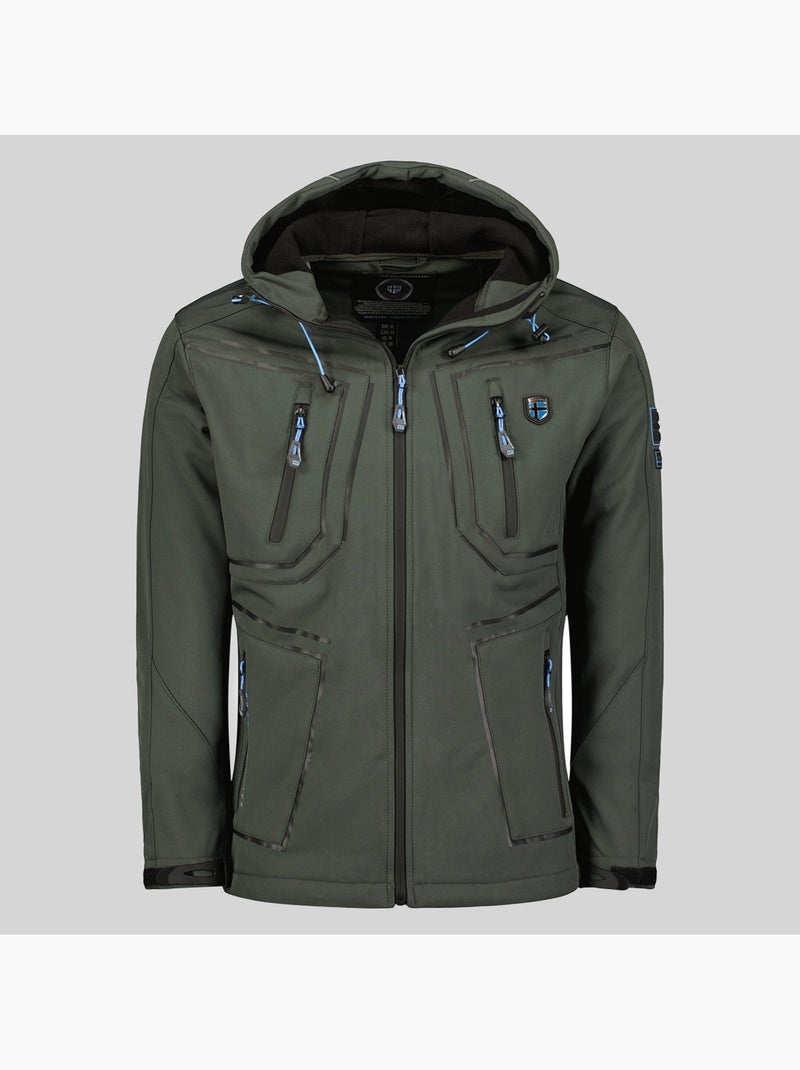 Giacca softshell con cappuccio topere – geographical norway Grigio scuro - Kiabi