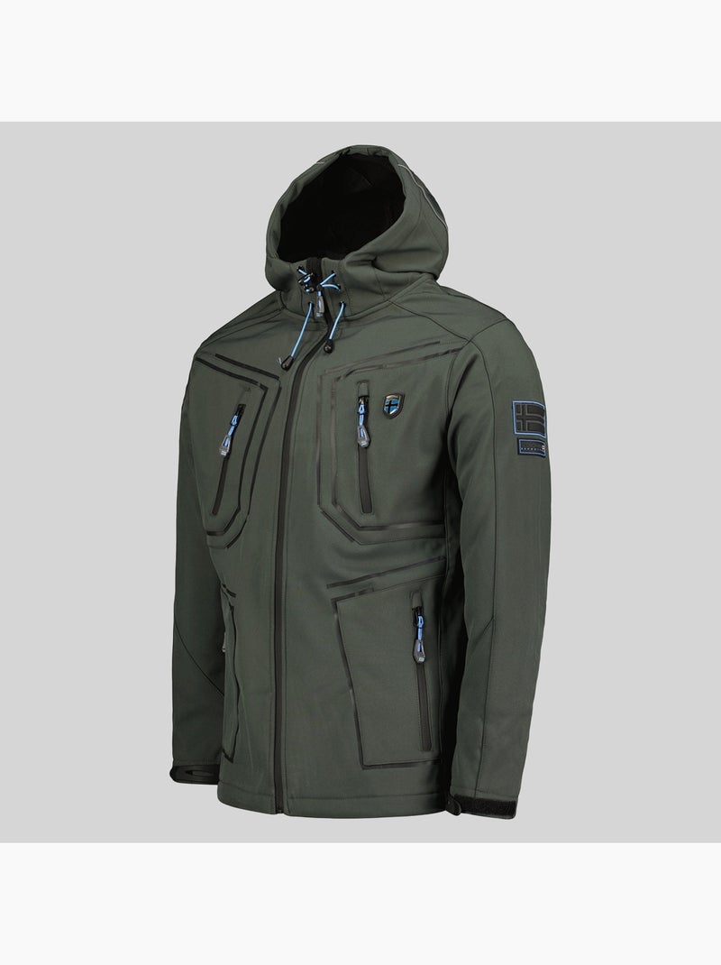 Giacca softshell con cappuccio topere – geographical norway Grigio scuro - Kiabi