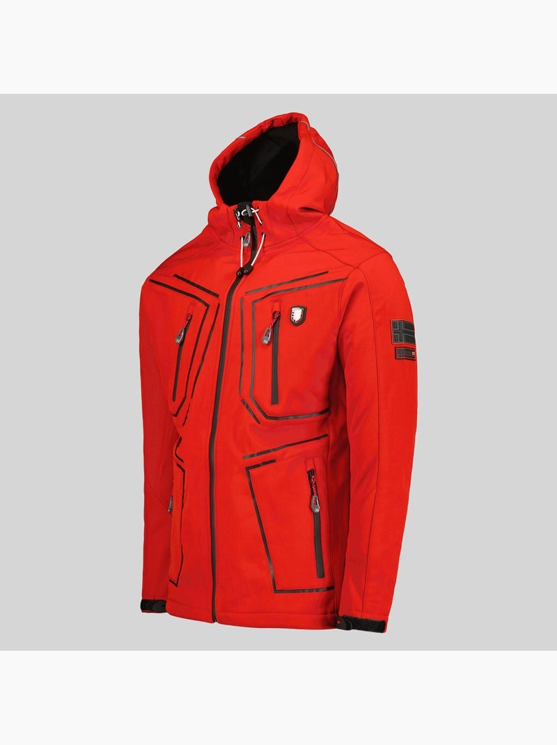 Giacca softshell con cappuccio topere – geographical norway Rosso - Kiabi