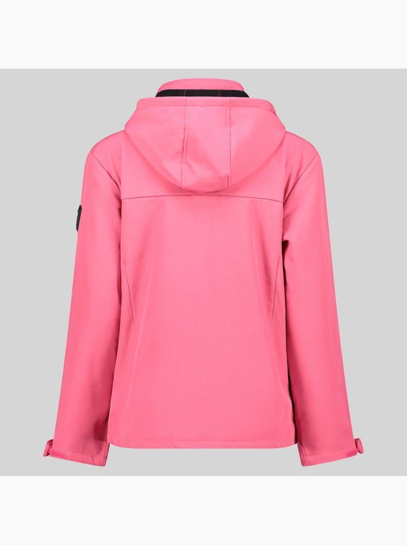 Giacca softshell con cappuccio tounia – geographical norway Rosa - Kiabi