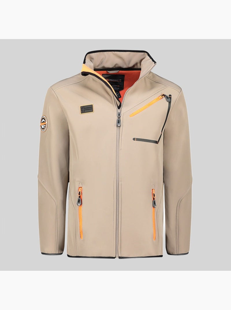 Giacca softshell con cappuccio tramway – geographical norway Beige - Kiabi