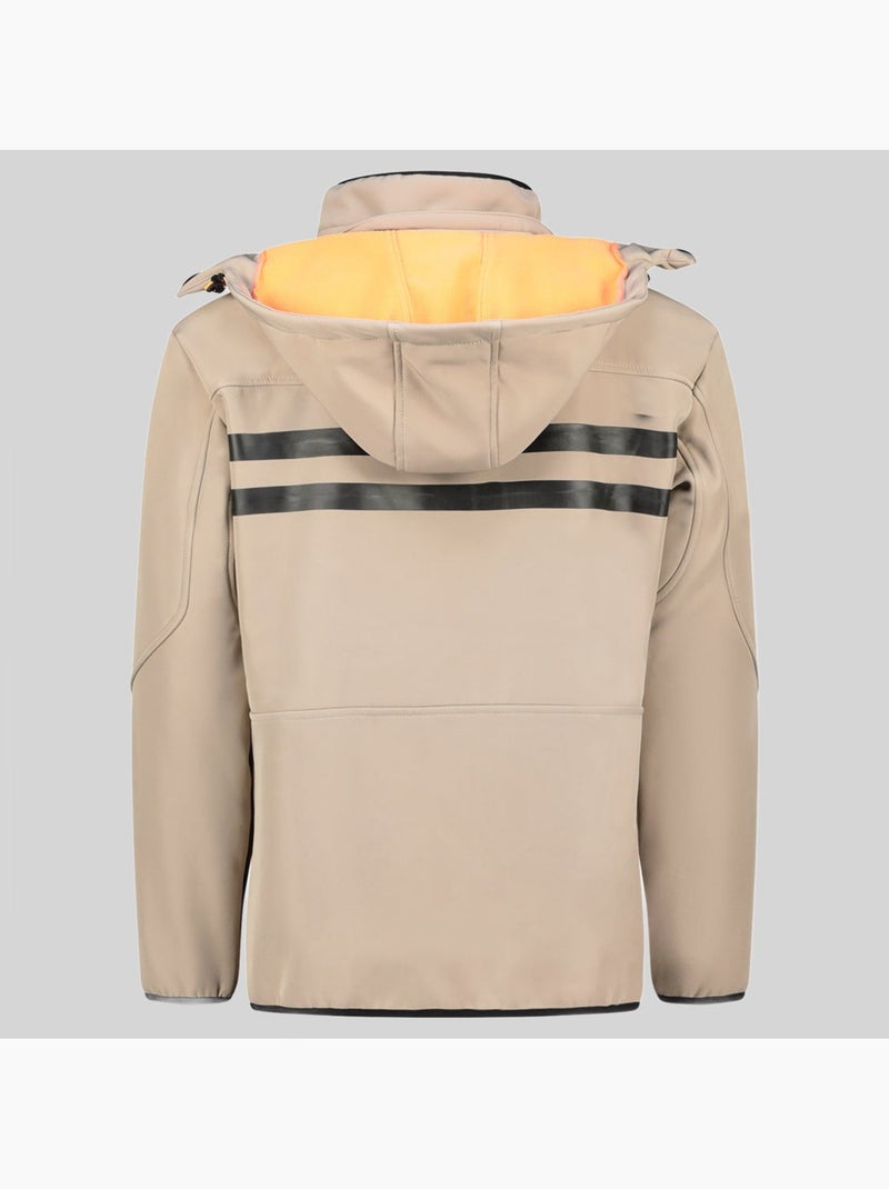 Giacca softshell con cappuccio tramway – geographical norway Beige - Kiabi