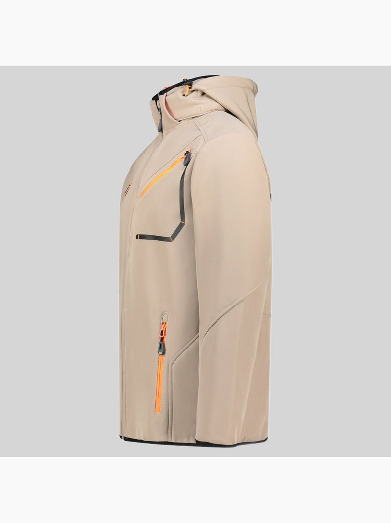 Giacca softshell con cappuccio tramway – geographical norway Beige - Kiabi