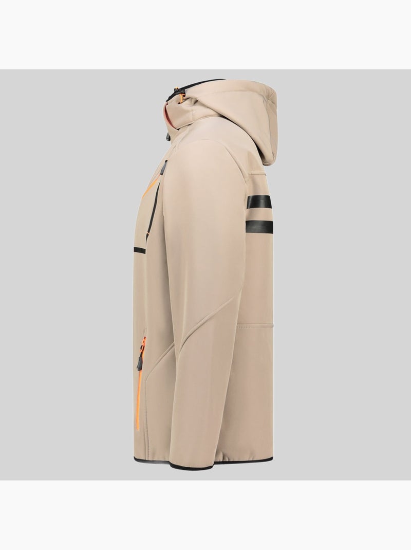 Giacca softshell con cappuccio tramway – geographical norway Beige - Kiabi