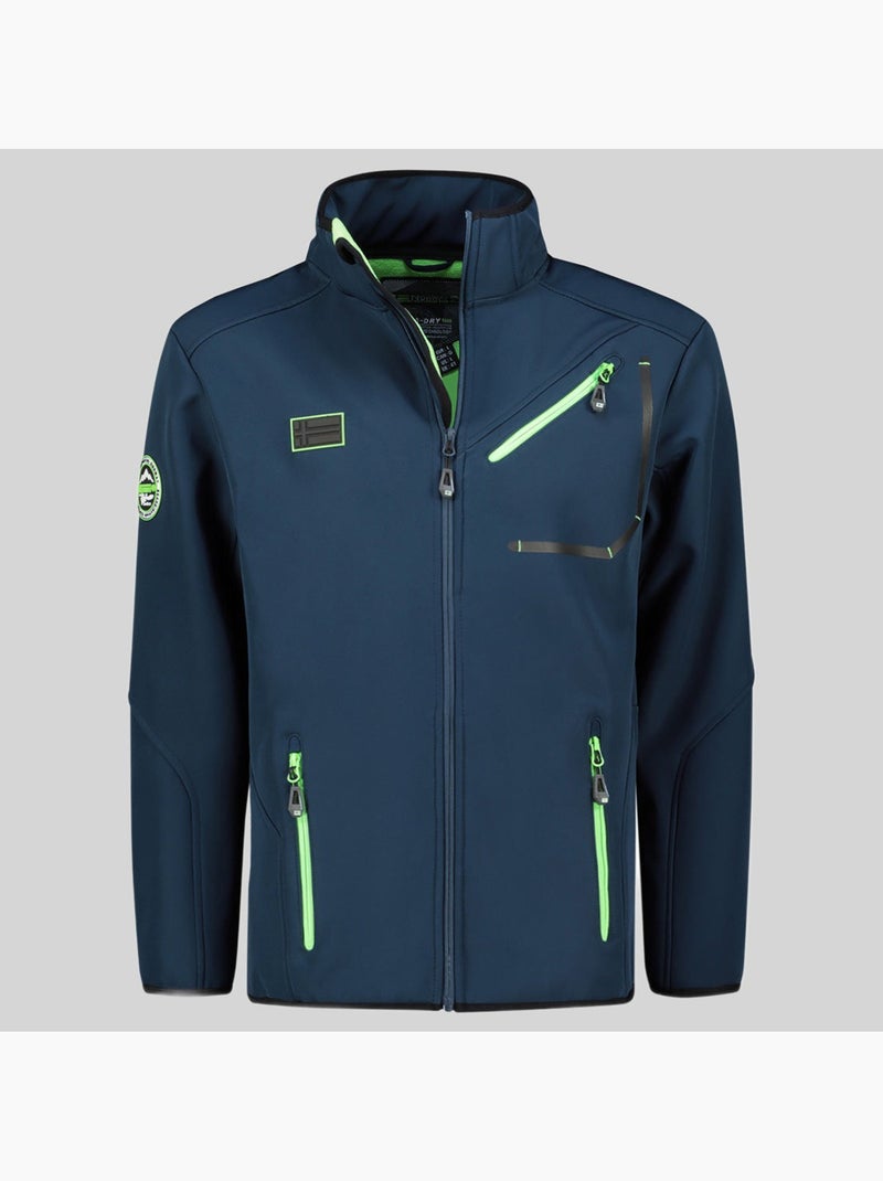 Giacca softshell con cappuccio tramway – geographical norway Blu marino - Kiabi