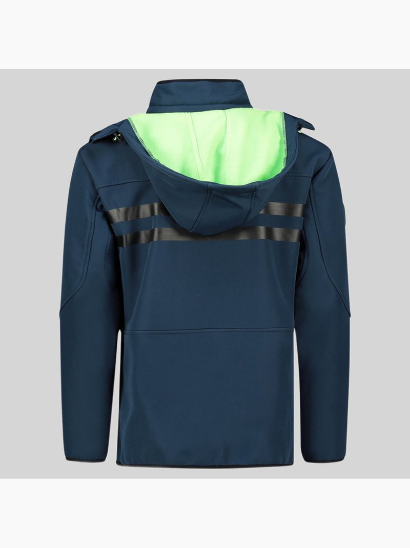 Giacca softshell con cappuccio tramway – geographical norway Blu marino - Kiabi