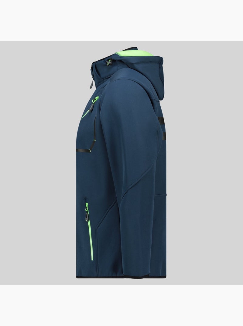 Giacca softshell con cappuccio tramway – geographical norway Blu marino - Kiabi