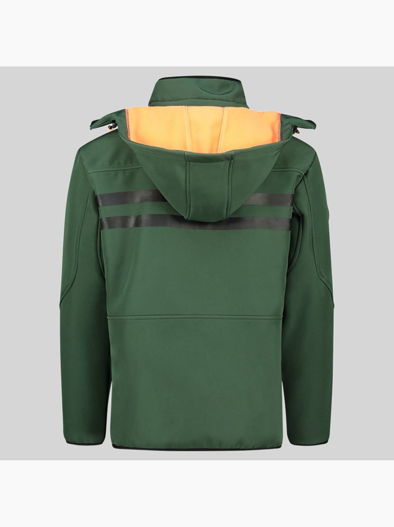 Giacca softshell con cappuccio tramway – geographical norway Verde scuro - Kiabi