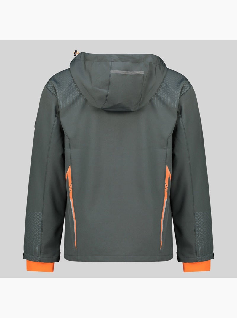 Giacca softshell con cappuccio trelino – geographical norway Grigio arancione - Kiabi