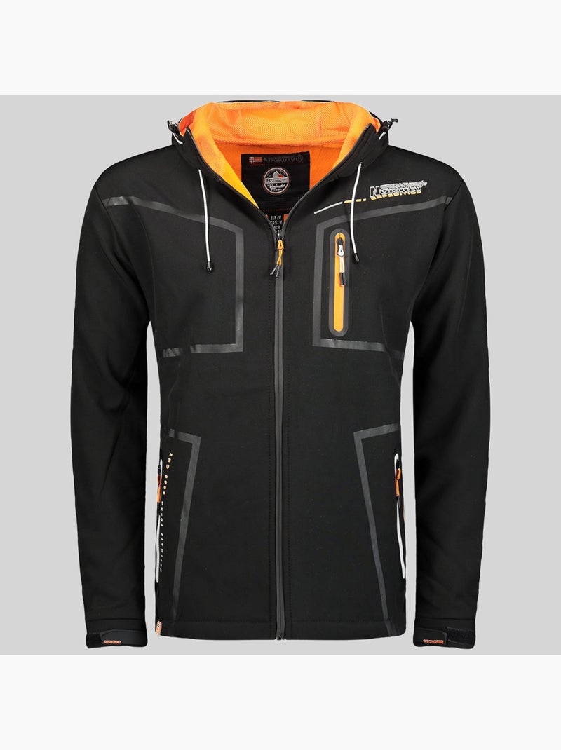 Giacca softshell con cappuccio truello – geographical norway Nero - Kiabi