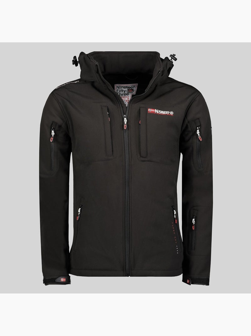 Giacca softshell con cappuccio tunar – geographical norway Nero - Kiabi