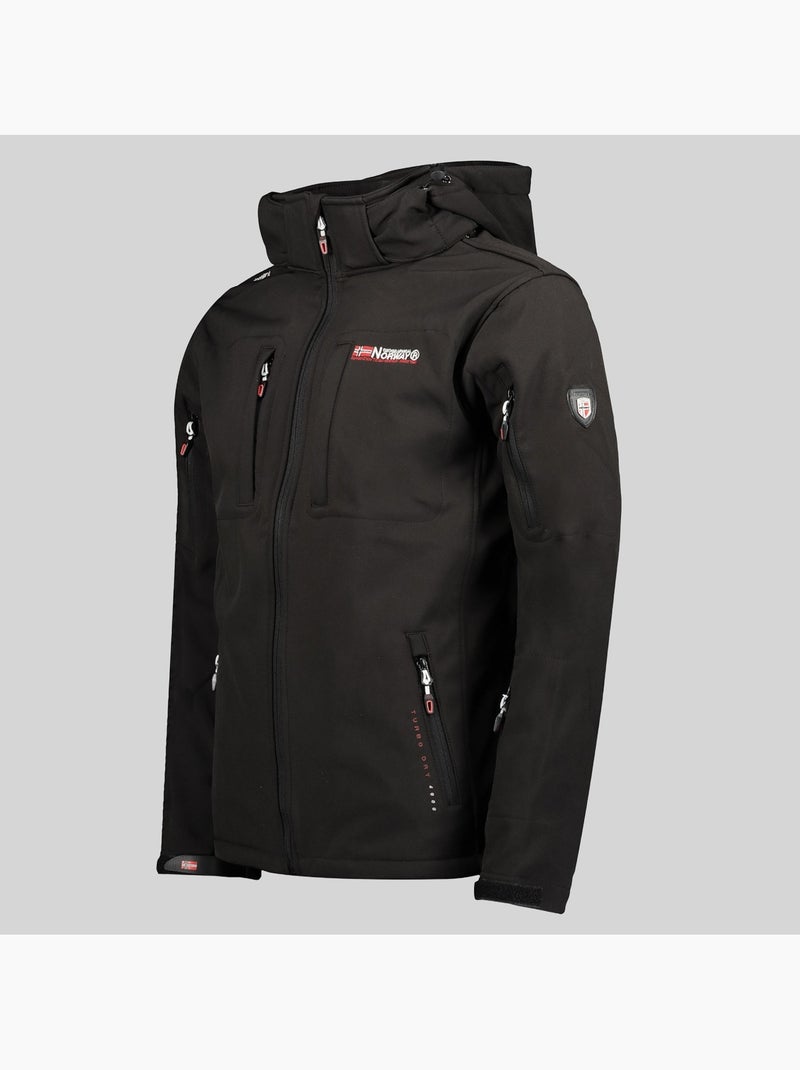 Giacca softshell con cappuccio tunar – geographical norway Nero - Kiabi