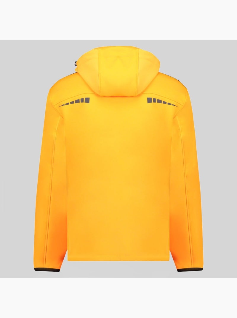 Giacca softshell con cappuccio twopac – geographical norway Arancione fluo - Kiabi