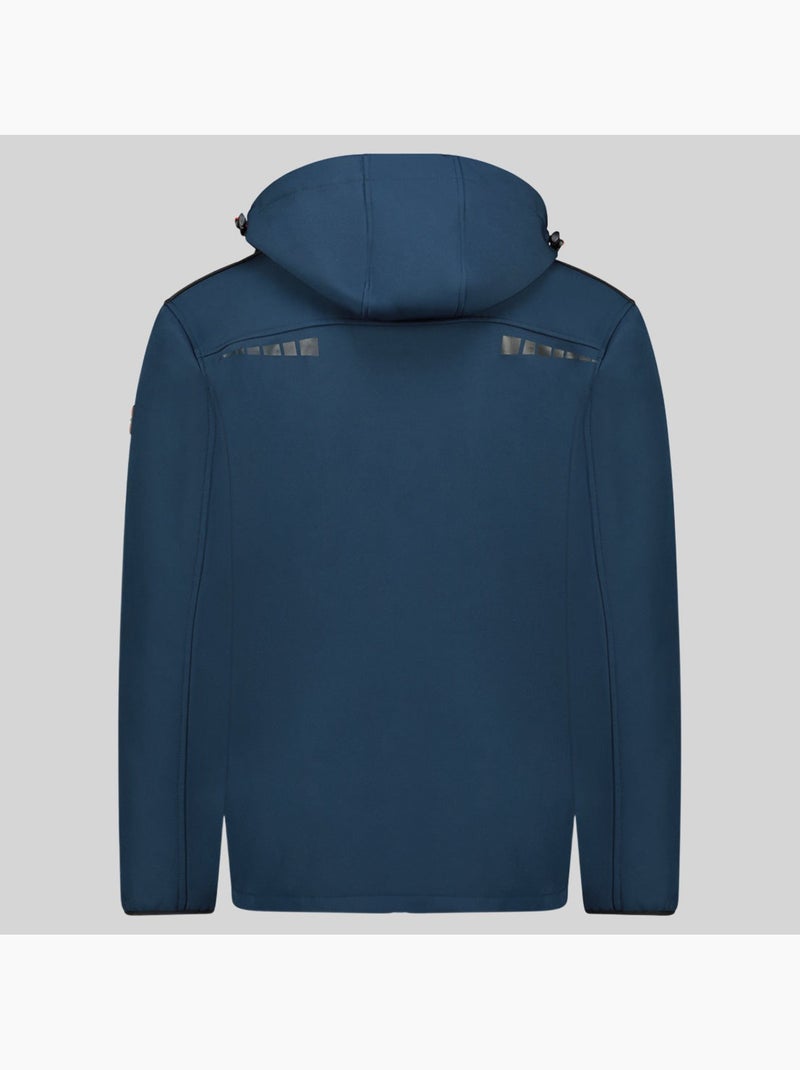 Giacca softshell con cappuccio twopac – geographical norway Blu marino - Kiabi
