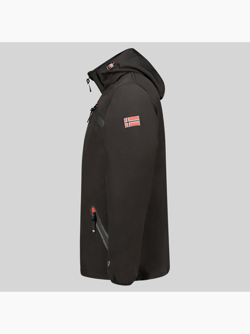 Giacca softshell con cappuccio twopac – geographical norway Nero - Kiabi