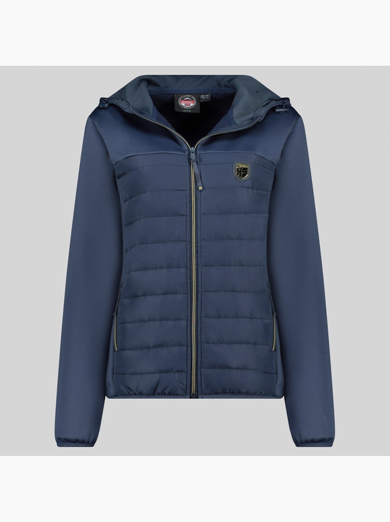 Giacca softshell con cappuccio typhlosion – geographical norway Blu marino - Kiabi