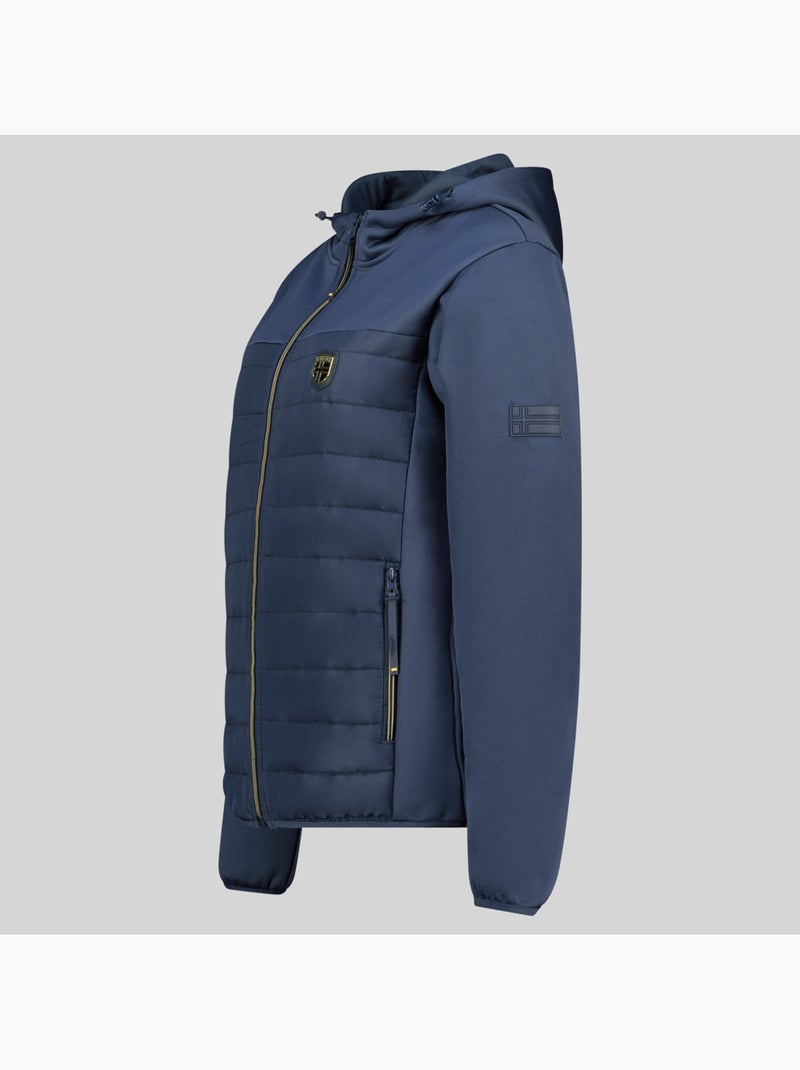 Giacca softshell con cappuccio typhlosion – geographical norway Blu marino - Kiabi