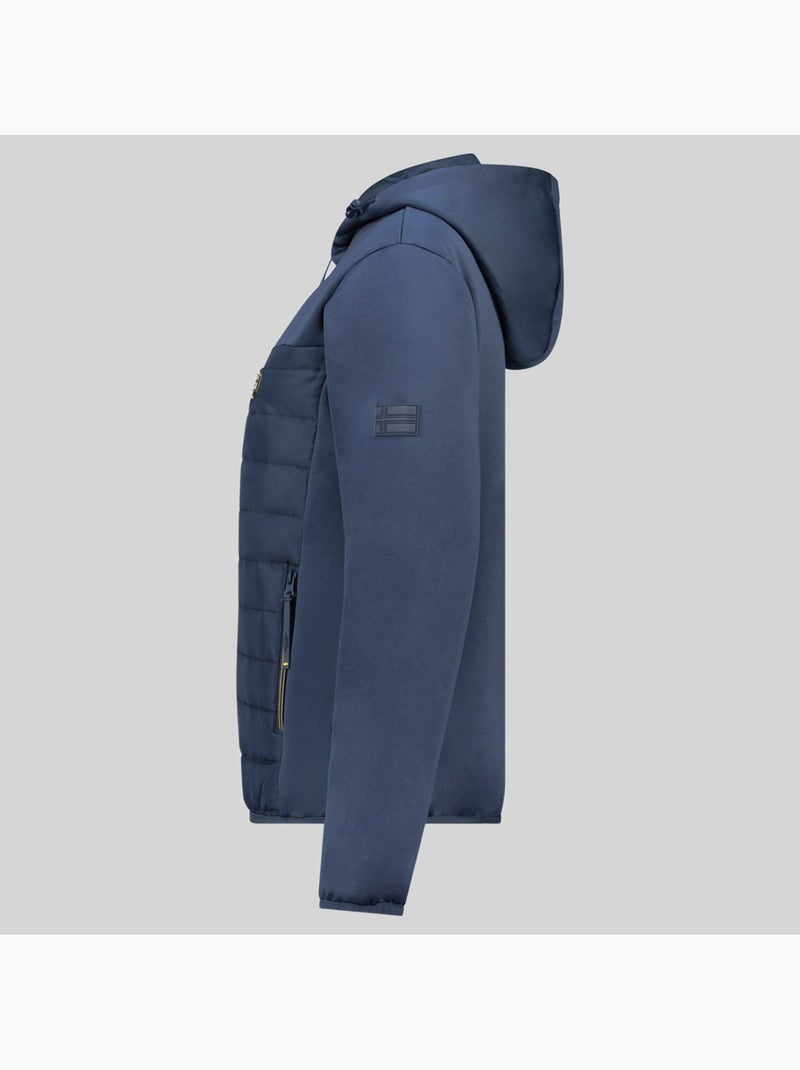 Giacca softshell con cappuccio typhlosion – geographical norway Blu marino - Kiabi