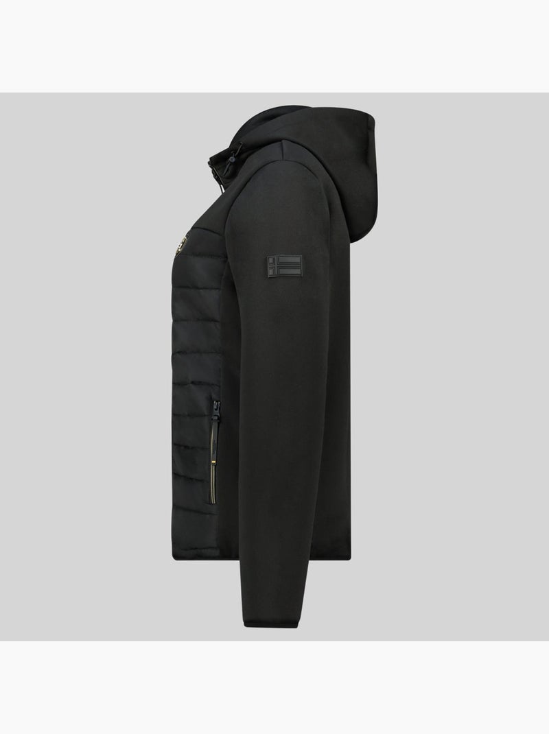 Giacca softshell con cappuccio typhlosion – geographical norway Nero - Kiabi