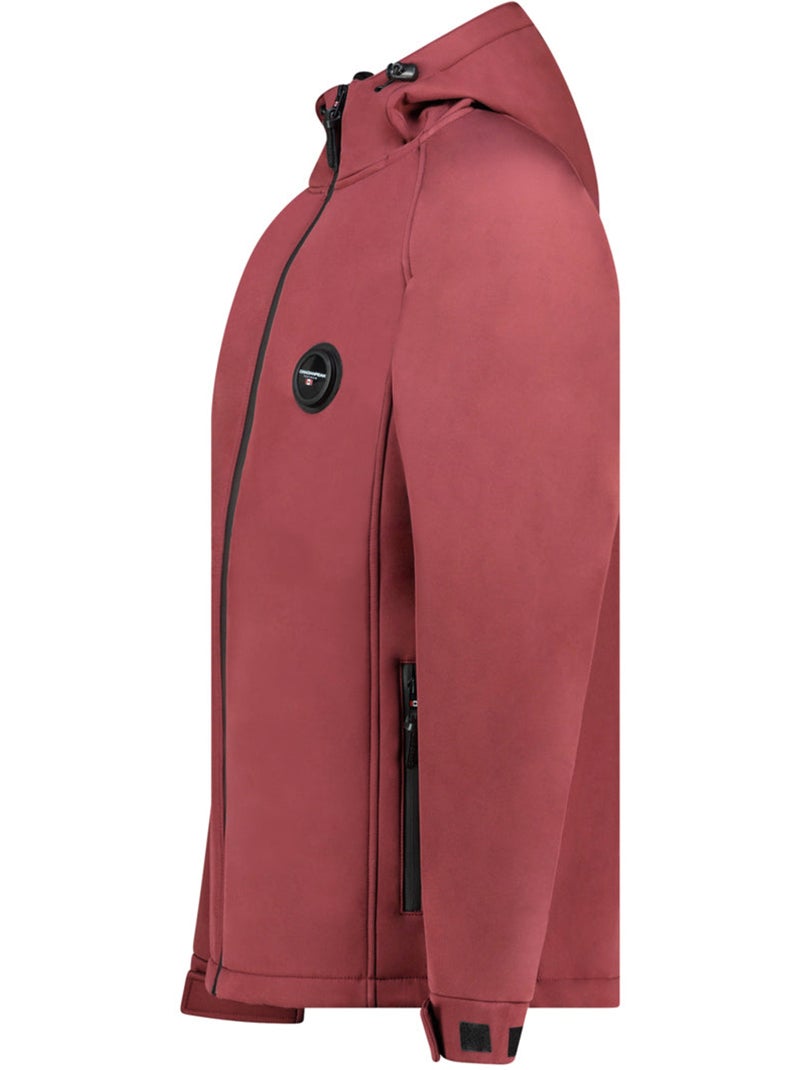 Giacca softshell idrorepellente con cappuccio tamigoglasseak – canadian peak Bordeaux - Kiabi